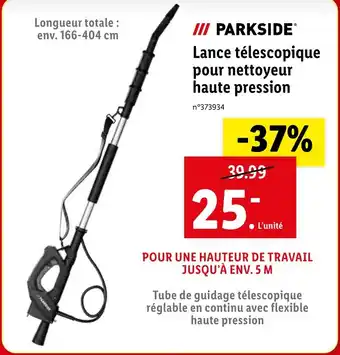 Lidl Lance télescopique pour nettoyeur haute pression offre