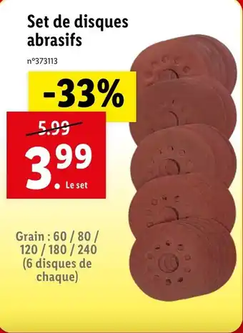 Set de disques abrasifs