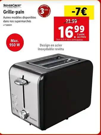 Lidl Grille-pain offre