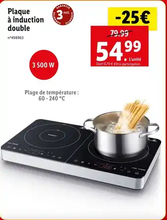 Lidl Plaque à induction double offre
