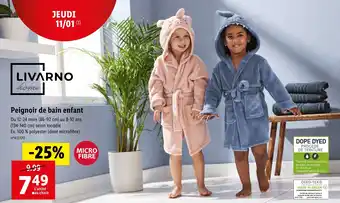 Lidl Peignoir de bain enfant offre