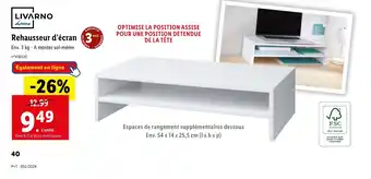 Lidl Rehausseur d'écran offre