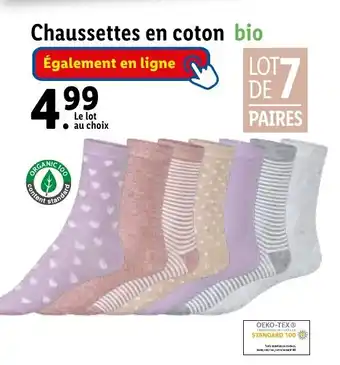 Chaussettes en coton