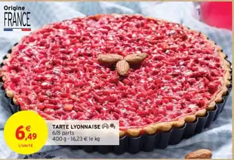 Intermarché TARTE LYONNAISE 6/8 parts offre