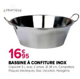 Kiriel BASSINE À CONFITURE INOX offre