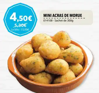 Gel 2000 MINI ACRAS DE MORUE offre