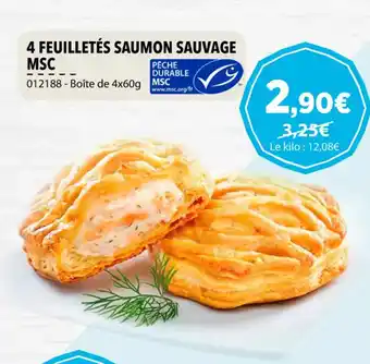 Gel 2000 4 FEUILLETÉS SAUMON SAUVAGE MSC offre