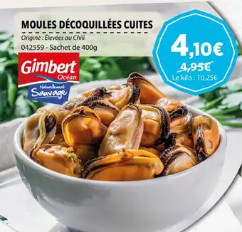 Gel 2000 MOULES DÉCOQUILLÉES CUITES offre