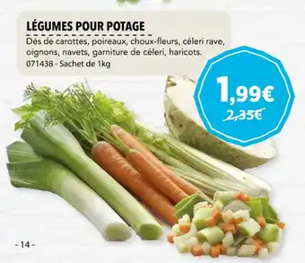 Gel 2000 LÉGUMES POUR POTAGE offre