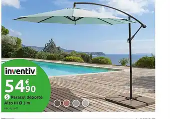 Mr Bricolage Parasol Déporté Alto Iii offre