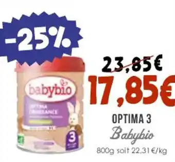 Naturalia OPTIMA 3 Babybio offre