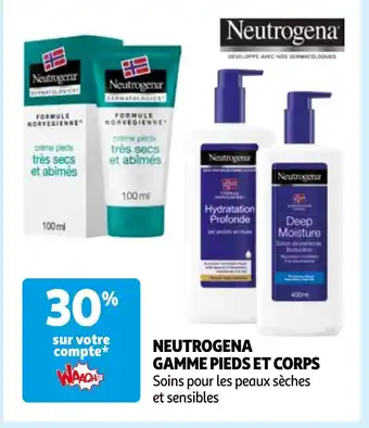 NEUTROGENA GAMME PIEDS ET CORPS Soins pour les peaux sèches et sensibles