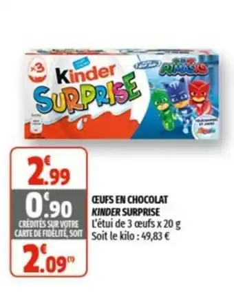 Coccimarket Œufs En Chocolat Kinder Suprise offre