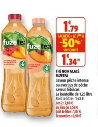 Coccimarket Thé Noir Glacé Fuzetea offre
