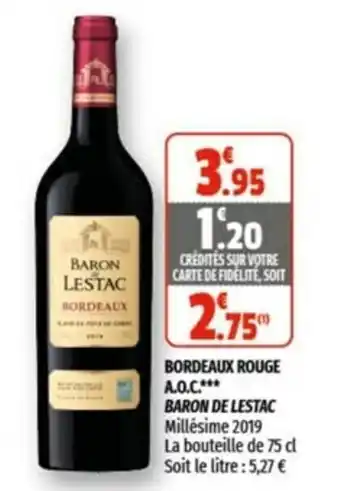 Coccimarket Bordeaux Rouge offre