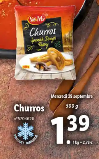Lidl Churros offre