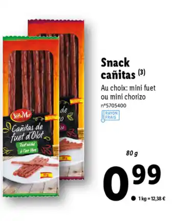 Lidl Snack Cañitas offre