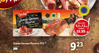 Lidl Jamón Serrano Reserva STG offre