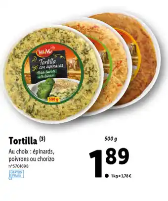 Lidl Tortilla offre