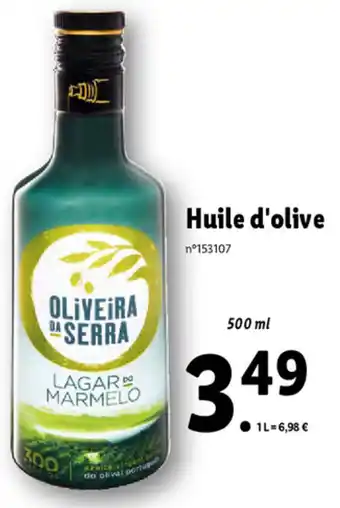 Lidl Huile d'olive offre