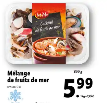 Lidl Mélange De Fruits de Mer offre