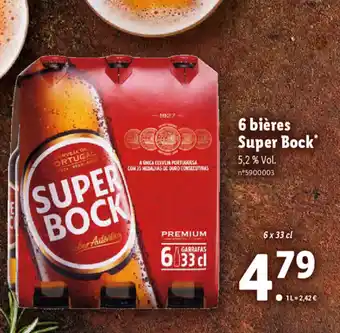 Lidl 6 Bières Super Bock offre