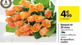 Carrefour Bouquet de 20 roses offre