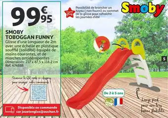 Auchan Direct Smoby Toboggan Funny offre