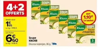 Carrefour Soupe KNORR offre