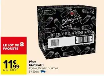 Carrefour Pâtes GAROFALO offre