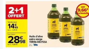 Carrefour Huile d'olive extra vierge offre