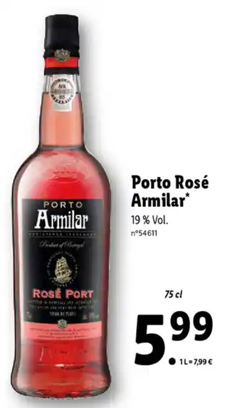 Lidl Porto Rosé Armilar offre