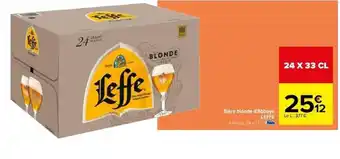 Carrefour Bière blonde d'Abbaye LEFFE offre