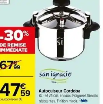 Carrefour Autocuiseur Cordoba offre