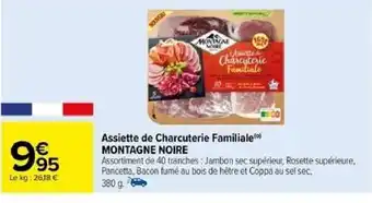 Carrefour Assiette de Charcuterie Familiale offre