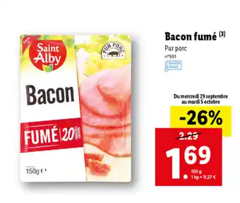 Lidl Bacon Fumé offre