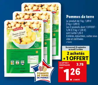 Lidl Pommes De Terre offre