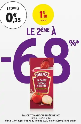 Intermarché Sauce tomate cuisinée offre