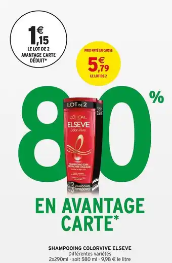Intermarché Shampooing colorvive Elseve offre
