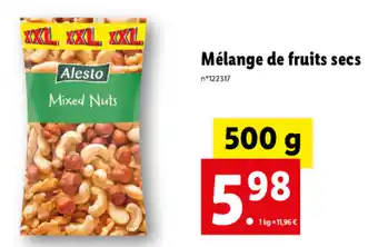 Lidl Mélange de Fruits Secs offre