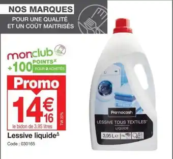 Promocash LESSIVE LIQUIDE offre