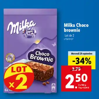 Lidl Milka Choco Brownie offre