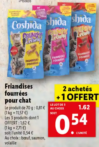 Lidl Frianises Fourrées Pour Chat offre