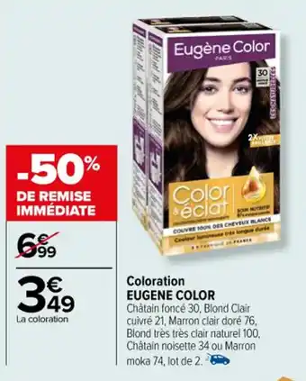 Carrefour Coloration EUGENE COLOR offre