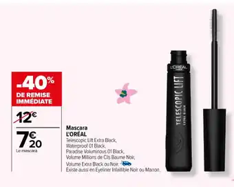 Carrefour Mascara L'ORÉAL offre