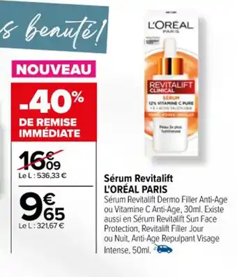 Carrefour Sérum Revitalift L'ORÉAL PARIS offre