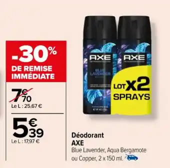 Carrefour Déodorant AXE offre
