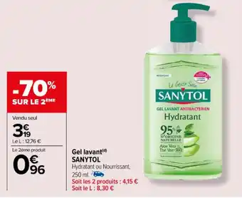 Carrefour Gel lavant(d) SANYTOL offre