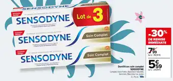 Dentifrices soin complet SENSODYNE