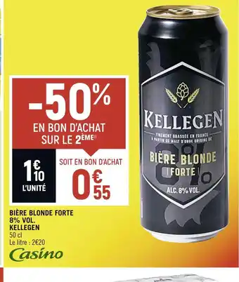 Spar Kellegen bière blonde forte 8% vol offre